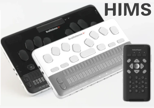 Blocos de notas BrailleSense 6 / Mini e leitor autónomo SensePlayer