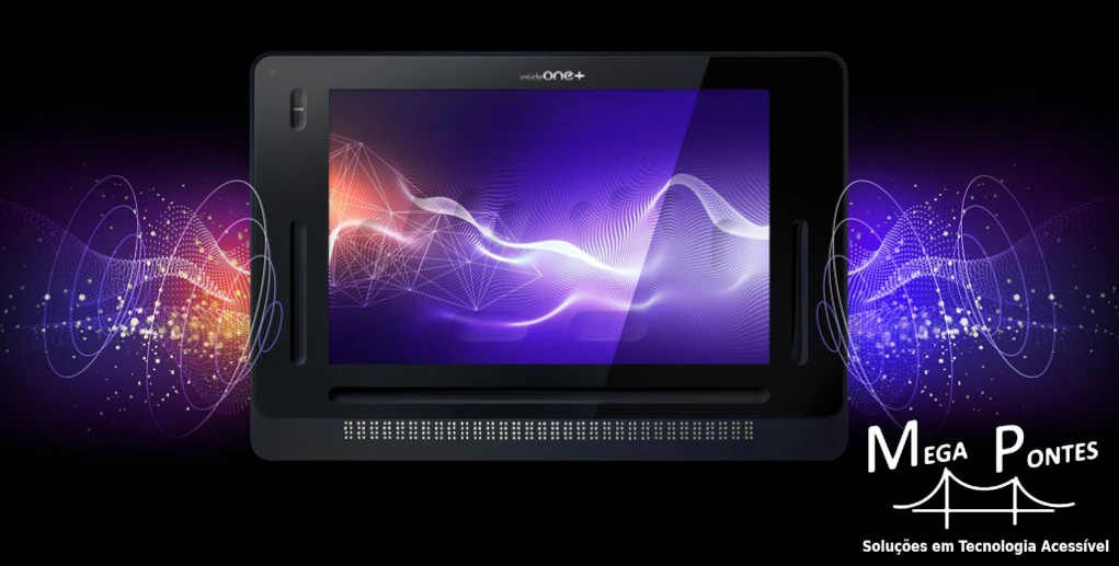 sistema de som envolvente do insideONE+ com quatro altifalantes