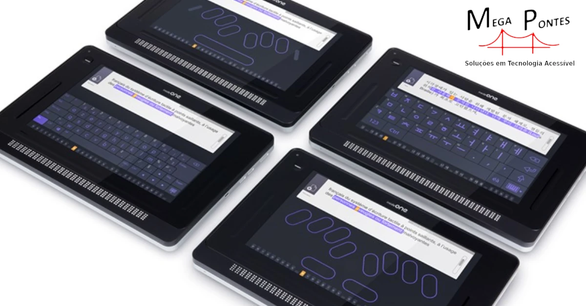 Edição de documentos com o teclado tátil QWERTY e com o teclado Braille tátil estilo Perkins
