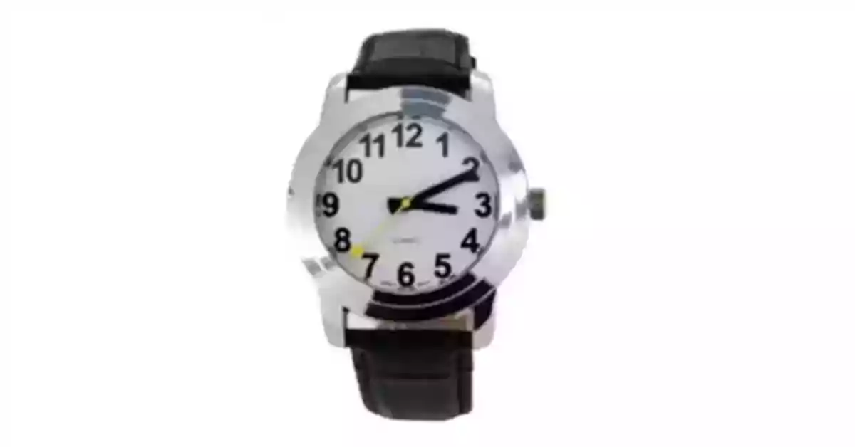 Relógio de pulso, caixa metálica cromada redonda, mostrador branco, bracelete preta