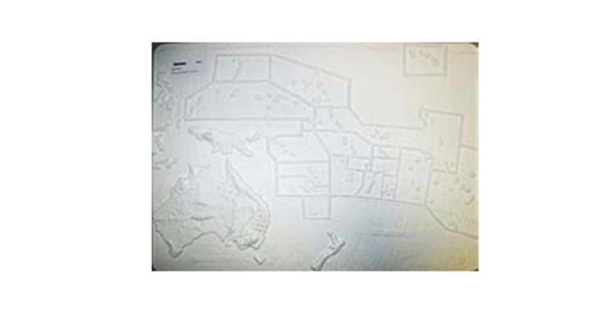 Mapa físico da Oceânia-Austrália branco