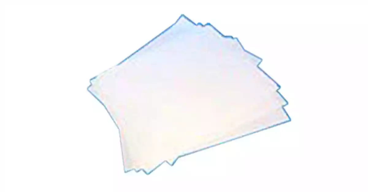 Folhas de papel para relevos brancas