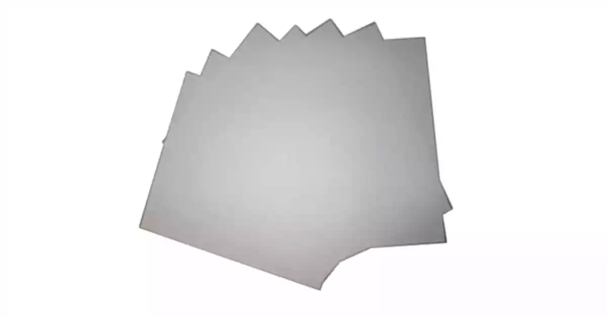 Folhas de papel para relevos brancas