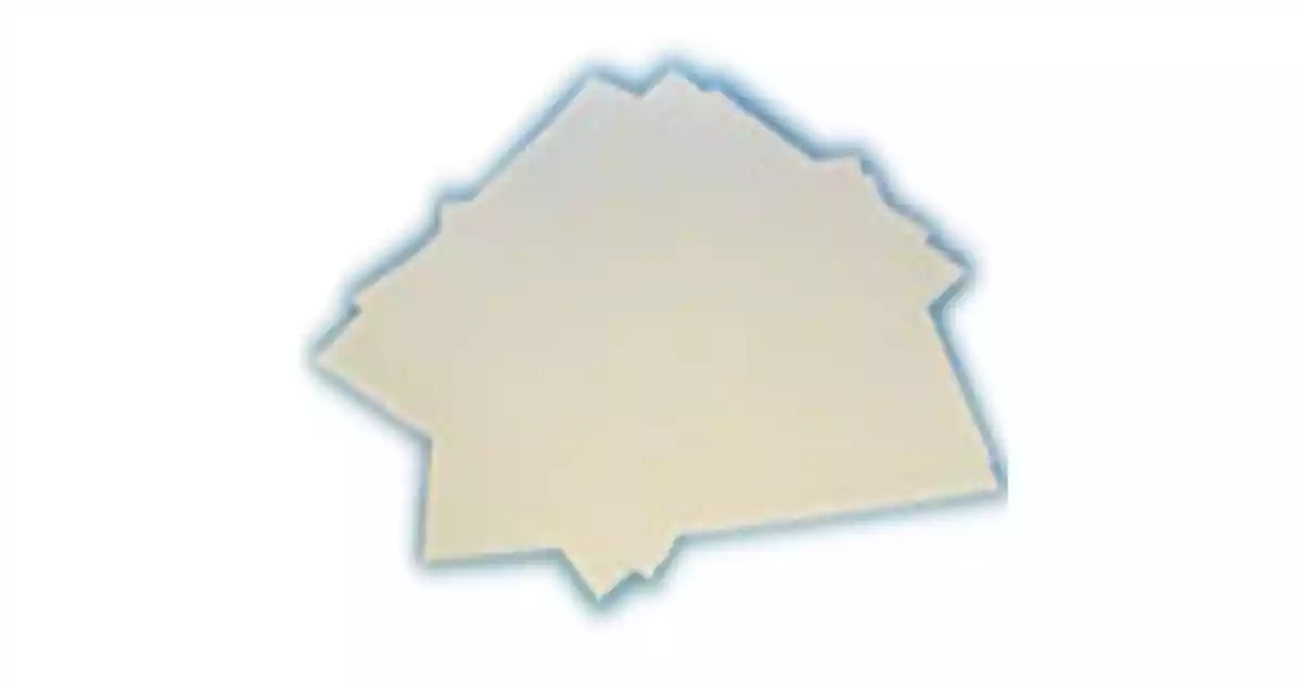 Folhas de papel para relevos brancas