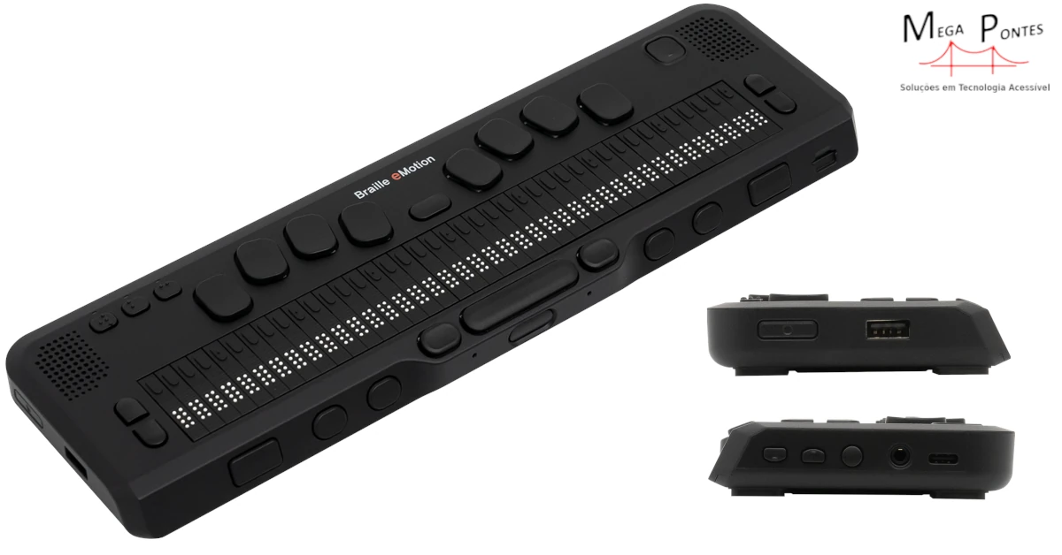Braille eMotion, um bloco de notas Braille leve e estreito