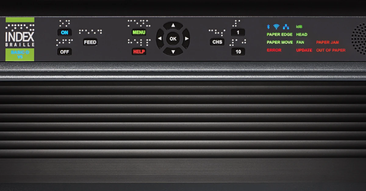 Painel frontal com botões e informações retroiluminadas