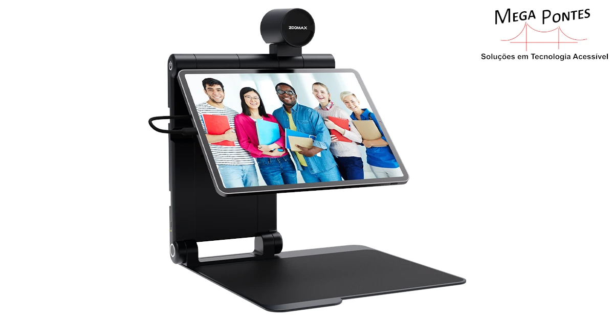 Snow Pad, ampliador de mesa portátil com suporte de leitura, com ampliação ao perto e ao longe