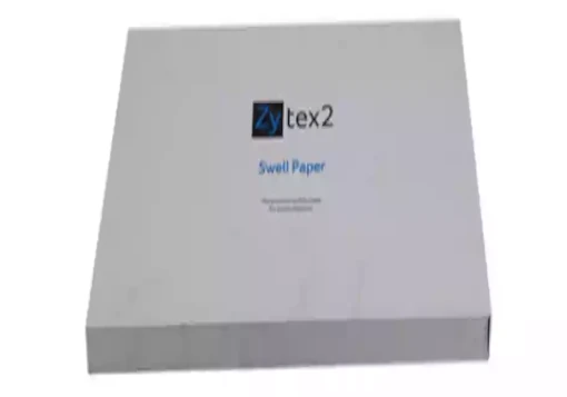 Embalagem de folhas de papel para relevos com a designação Zy tex2 Swell Paper