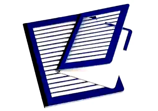 Pauta de escrita A5 em cartão azul