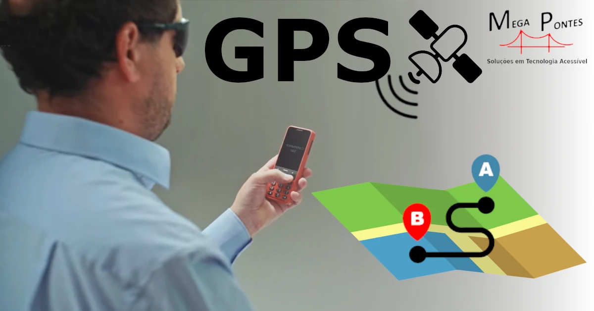 Cego utiliza o telemóvel BlindShell Classic 2+ para obter o melhor percurso de deslocação